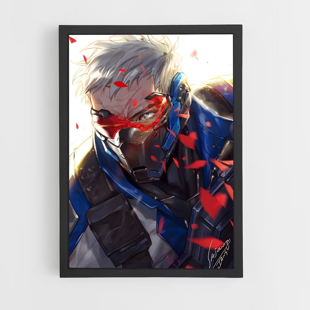 Poster L'Œil du Soldat – affiche Overwatch (vue 2)